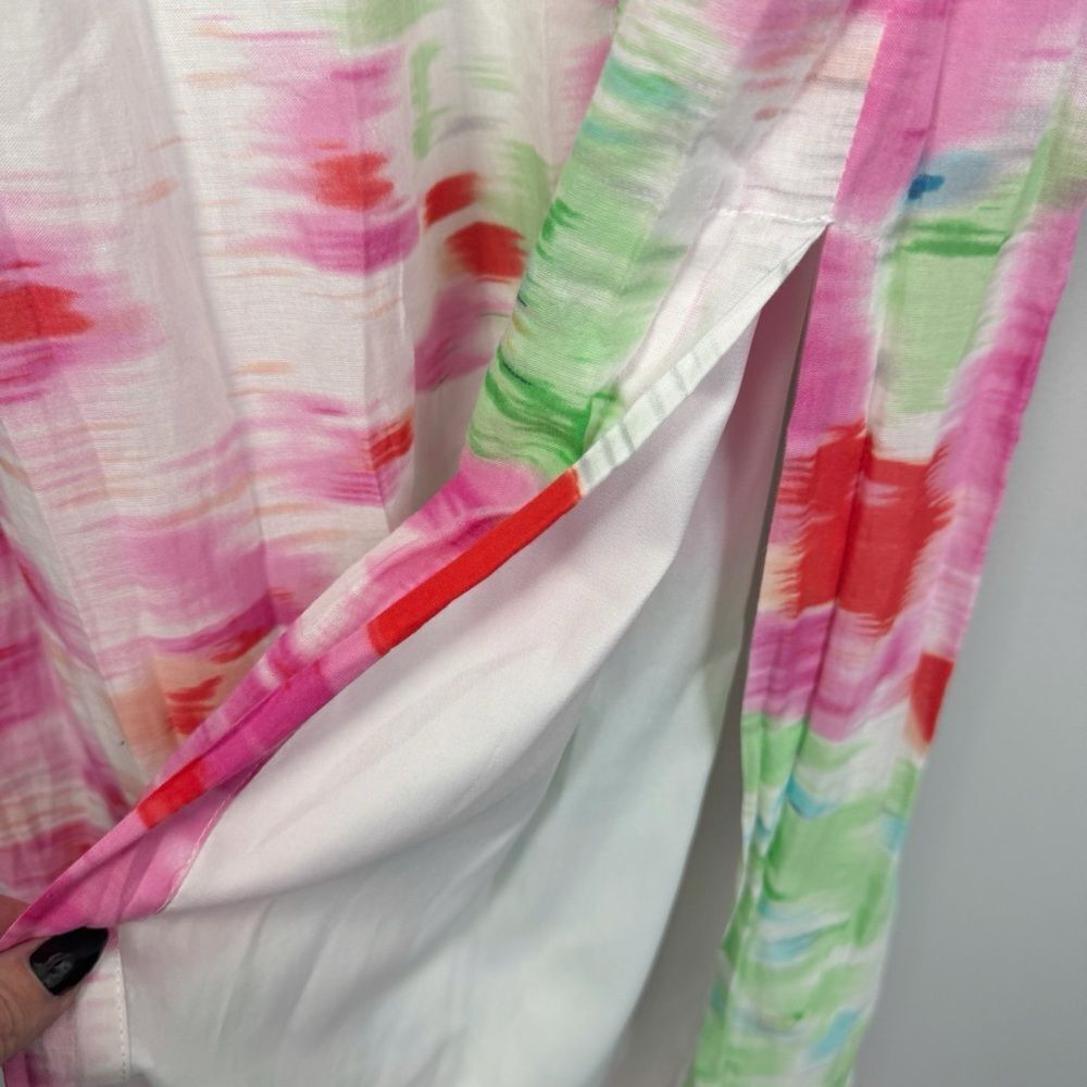 MM COUTURE | Watercolor Full Length Maxi Dress Back Cutout Women’s Size Medium - Picture 6 of 9